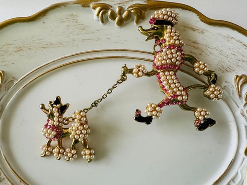 Poodle brooch unused cute - unused, toy