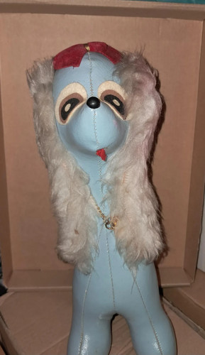 Vintage faux leather - leather, dog