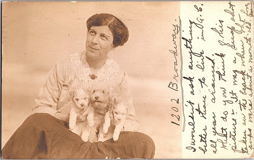 Rppc postcard woman - rppc, french