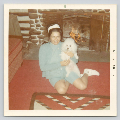 Found photo woman white - found,
